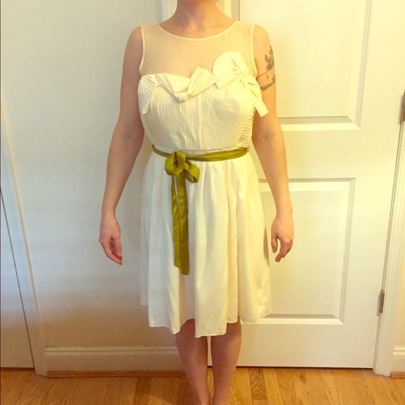 BHLDN Dresses & Skirts - BHLDN Anthropologie Origami Pleated Dress